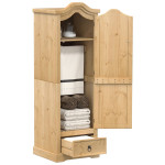 vidaXL Garderobna omara Corona 55x52x170 cm trdna borovina