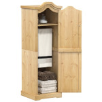 vidaXL Garderobna omara Corona 55x52x170 cm trdna borovina