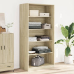 vidaXL Garderobna omara sonoma hrast 100x50x200 cm iverna plošča
