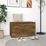 vidaXL Klop za hodnik 80x40x45 cm dimljeni hrast konstruiran les