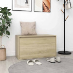 vidaXL Klop za hodnik 80x40x45 cm sonoma hrast iverna plošča