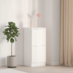 vidaXL Komoda bela 30x30x70 cm konstruiran les