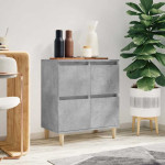 vidaXL Komoda betonsko siva 60x35x70 cm inženirski les