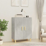 vidaXL Komoda betonsko siva 70x34x90 cm konstruiran les