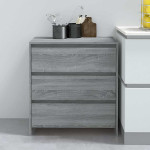 vidaXL Komoda siva sonoma 70x41x75 cm iverna plošča