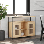 vidaXL Komoda sonoma hrast 100x35x80 cm inženirski les