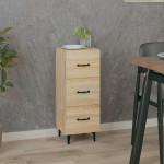 vidaXL Komoda sonoma hrast 34,5x34x90 cm inženirski les