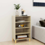 vidaXL Komoda sonoma hrast 57x35x90 cm iverna plošča