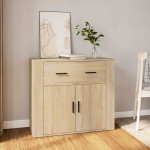 vidaXL Komoda sonoma hrast 80x33x70 cm inženirski les