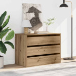 vidaXL Kotni predalnik artisan hrast 80x41x58 cm inženirski les