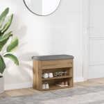 vidaXL Lavica za čevlje Artisan Oak 62x32x50 cm Inženirski les