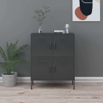 vidaXL Omara za shranjevanje antracitna 80x35x101,5 cm jeklo