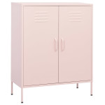 vidaXL Omara za shranjevanje roza 80x35x101,5 cm jeklo