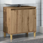 vidaXL Omarica za umivalnik artisan hrast 58x33x60 cm inženirski les