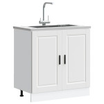 vidaXL Osnovna omarica za umivalnik Porto bela 80x46x81,5 cm