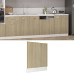 vidaXL Plošča za pomivalni stroj “Lyon” sonoma hrast 59,5x3x67 cm