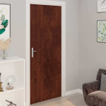 vidaXL Samolepilna folija za pohištvo temen hrast 500x90 cm PVC