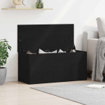 vidaXL Shranjevalna škatla Črni hrast 100 x 42 x 46 cm Inženirski les