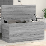 vidaXL Škatla za shranjevanje siva sonoma 100x42x46 cm inženirski les