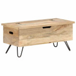 vidaXL Skrinja 90x40x45 cm trden mangov les