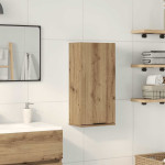 vidaXL Stenska kopalniška omarica artisan hrast 32x20x67 cm