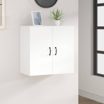 vidaXL Stenska omarica bela 60x31x60 cm inženirski les