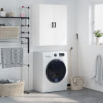vidaXL Stenska omarica bela 69,5x34x90 cm