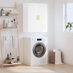 vidaXL Stenska omarica bela 69,5x34x90 cm