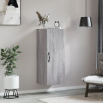 vidaXL Stenska omarica siva sonoma 34,5x34x90 cm inženirski les