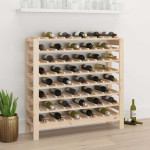 vidaXL Stojalo za vino 109,5x30x107,5 cm trdna borovina