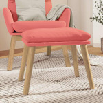 vidaXL Stolček za noge roza 45x29,5x35 cm žamet