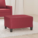 vidaXL Stolček za noge vinsko rdeč 70x55x41 cm umetno usnje