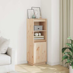 vidaXL Visoka omara 37x34x110 cm trdna borovina