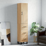 vidaXL Visoka omara sonoma hrast 34,5x34x180 cm inženirski les