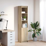 vidaXL Visoka omara sonoma hrast 37,5x35x180 cm inženirski les