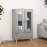 vidaXL Visoka omarica siva sonoma 70x31x115 cm inženirski les