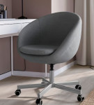 Vrtljiv stol, pisaarniški stol SKRUVSTA Vissle siva Ikea