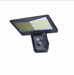 Zunanja solarna LED stenska svetilka IMMAX WING s PIR senzorjem, 4W, č