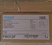 NOVA Stanovanjska omarica HAGER FW P/O BE 3vrst 12M / 36M 334mm 620mm