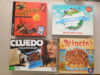 Družabne igre, Zofijin svet, Cluedo, Moja Slovenija, Vineta