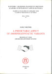 A predictable aspect of (morpho)syntactic variants  / Janez Orešnik