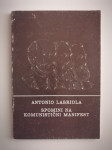 ANTONIO LABRIOLA, SPOMINI NA KOMUNISTIČNI MANIFEST