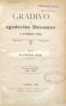 Franc Kos - Gradivo za zgodovino Slovencev