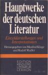 priročnik Hauptwerke der deutschen Literatur