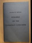 Ambrožič Alojzij : Remarks on the Canadian catechism