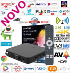 Hibridni Android 14 box DVBT2 SLO HRT RAI ORF EON T2 NEO A1 VOYO KODI