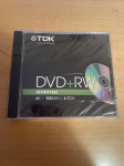 DVD+RW TDK 4,7GB REWRITABLE, 120 MIN NOV