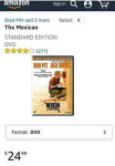 NOVO - DVD film THE MEXICAN - ( Brad Pitt, Julia Roberts )