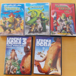 DVD risanke: Shrek 1,2 in 3 ter Ledena doba