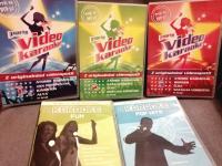 Karaoke 5 DVD zbirk domačih in tujih pop rock hitov (54 pesmi)